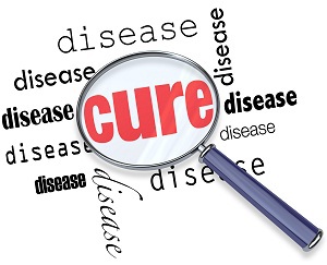 magnifying glass focused on cure